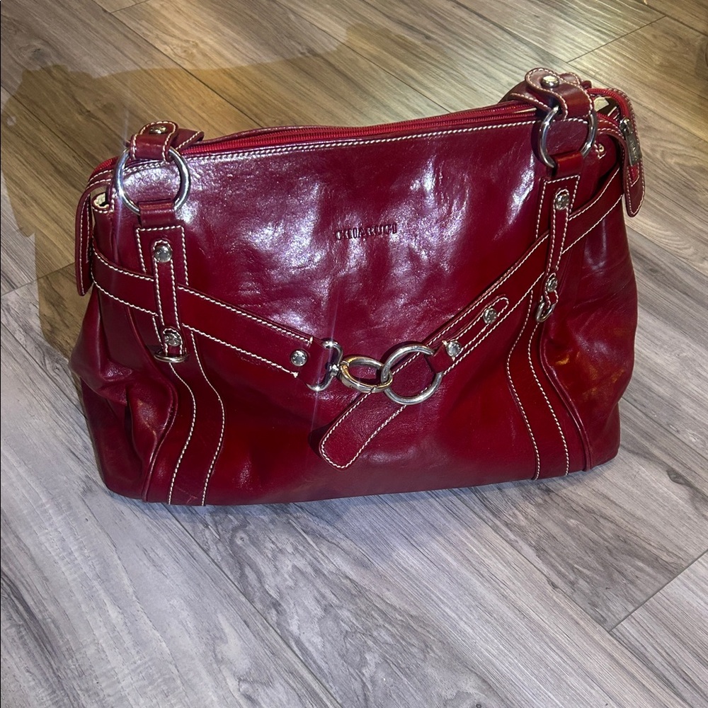 Italian Leather Hand Bag made in Italy
